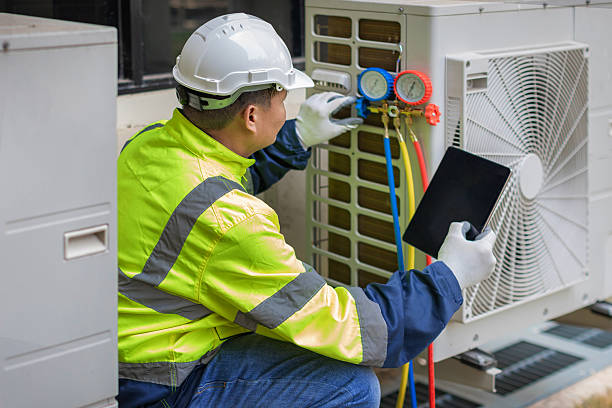 Professional Air Duct Cleaning technician working in Staunton, VA